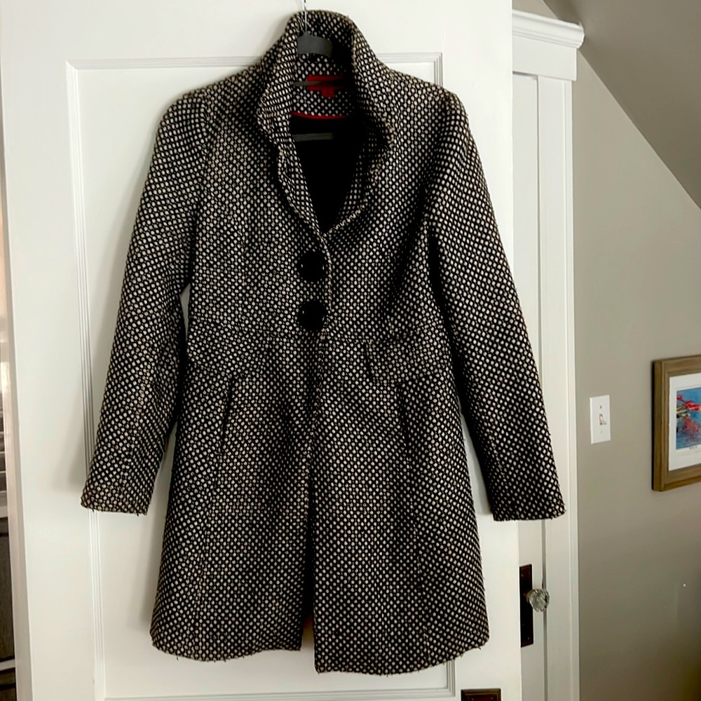 Jacket black and white boucle M